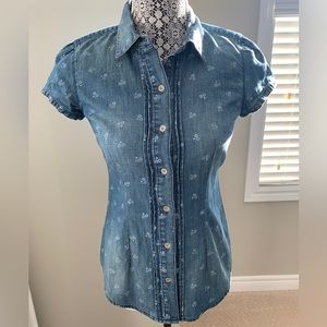 Tommy Hilfiger Floral Denim Blouse